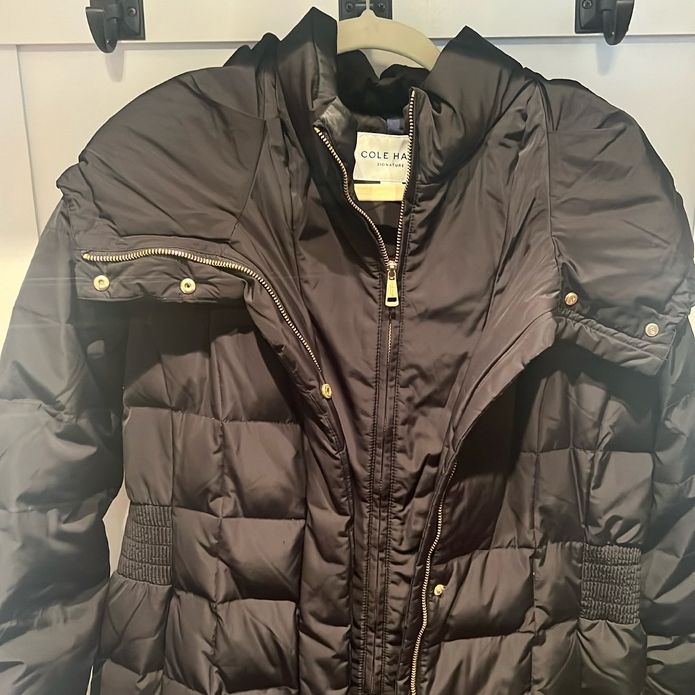 Cole Haan black puffer coat